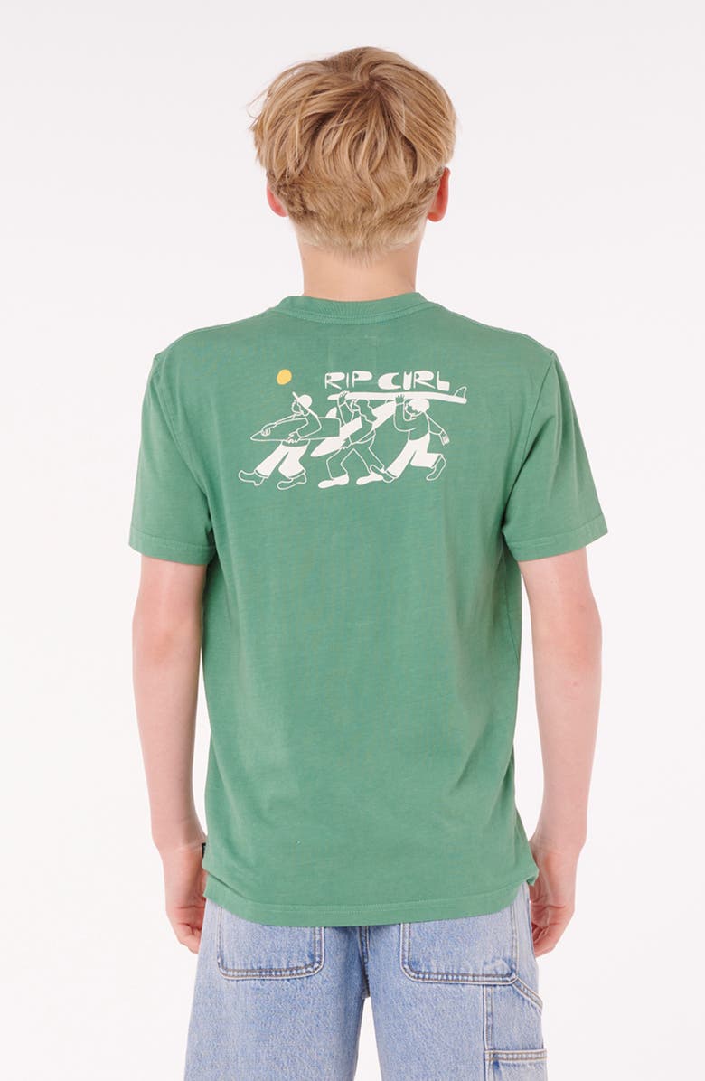 Rip Curl Kids' Dudes Cotton Graphic T-Shirt, Alternate, color, Leaf Green