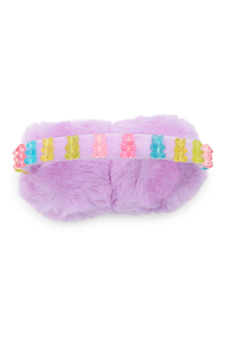 Kids' Gummy Bear Earmuffs & Gloves Set, Alternate, color, VIBRANT LILAC