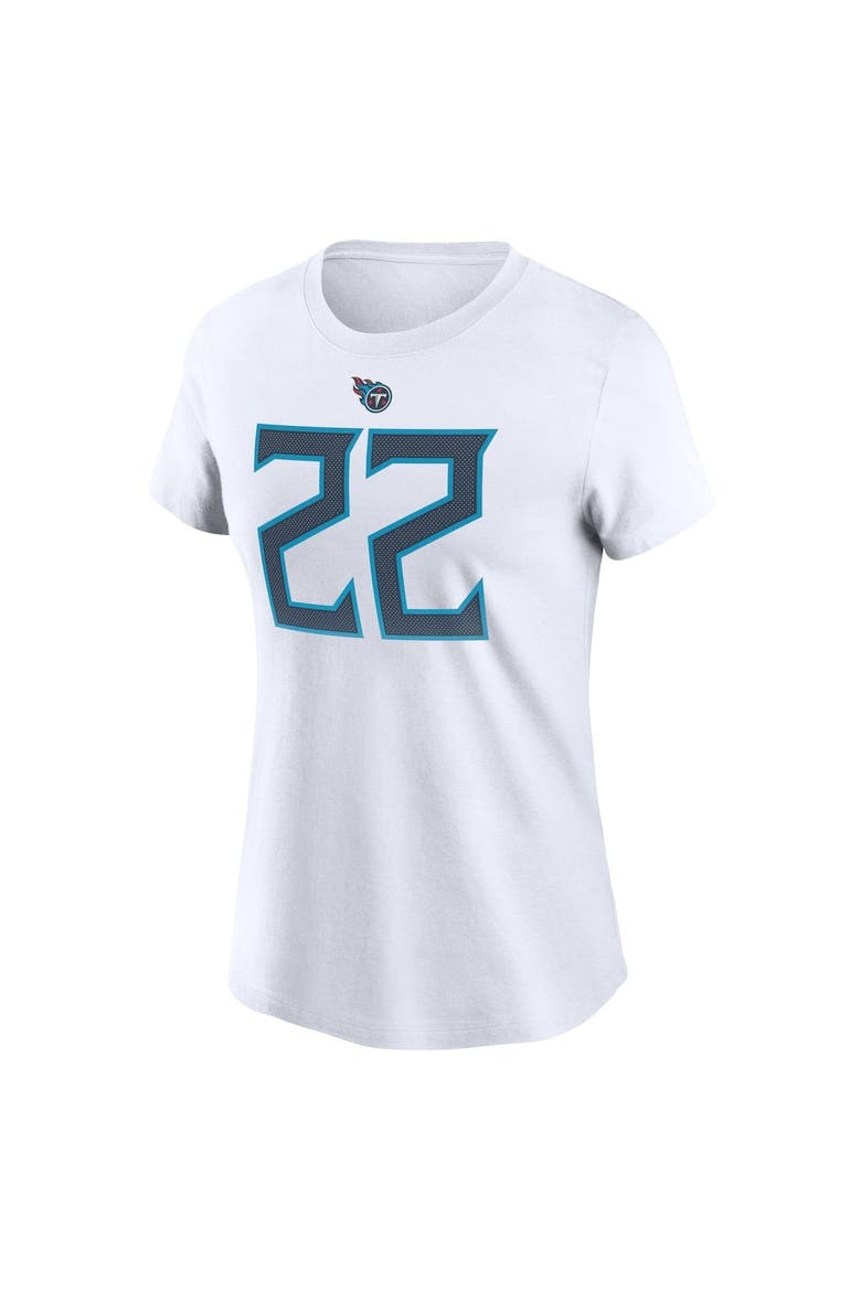 Women's Nike Derrick Henry White Tennessee Titans Player Name & Number T-Shirt, Alternate, color, White