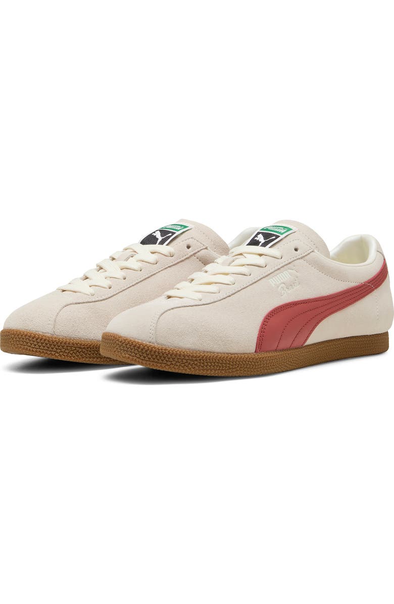 PUMA Brasil Sneaker, Main, color, Frosted Ivory/ Exotic Red