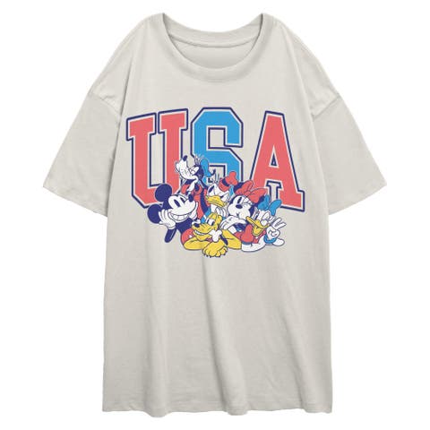 Junior's The Best American Friends Short Sleeve Oversized T-shirt