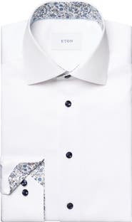 Eton Contemporary Fit Twill Dress Shirt