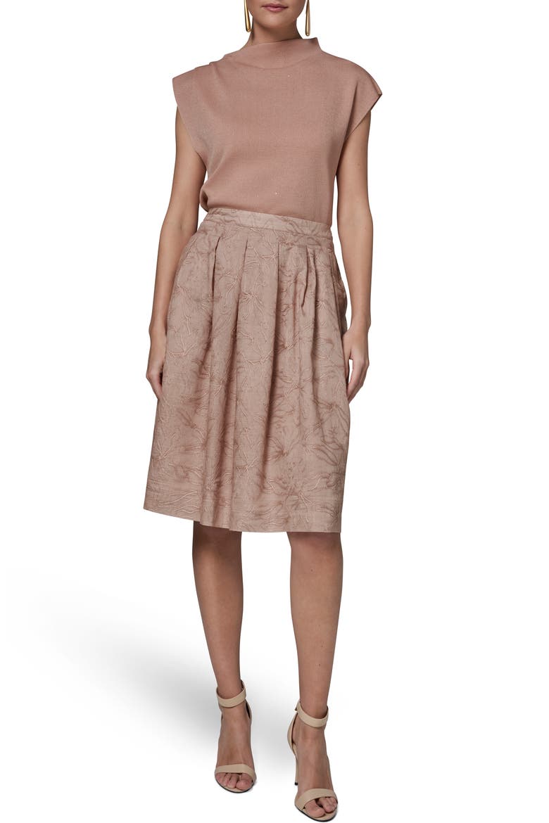 Embroidered Skirt, Alternate, color, UMBRIA