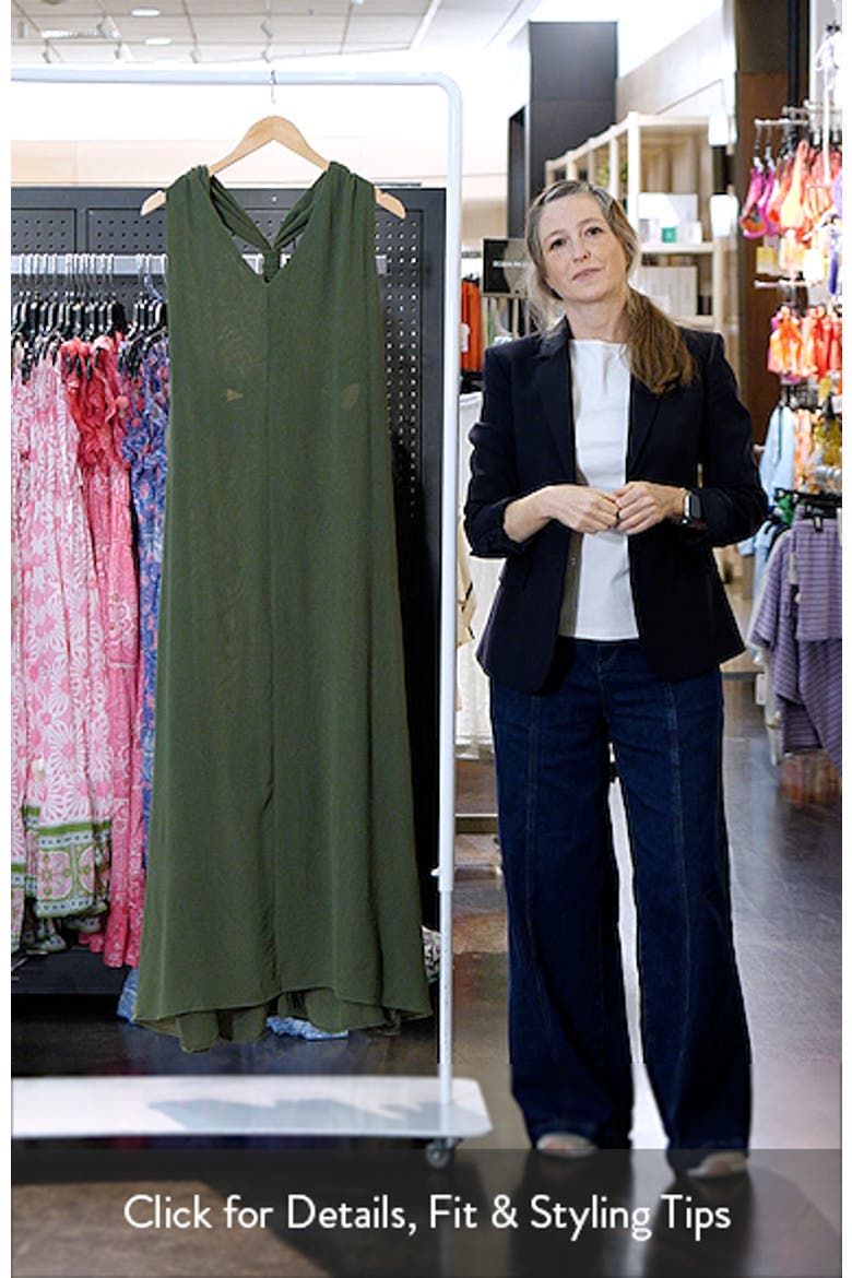 Twist Back Sleeveless Maxi Dress video