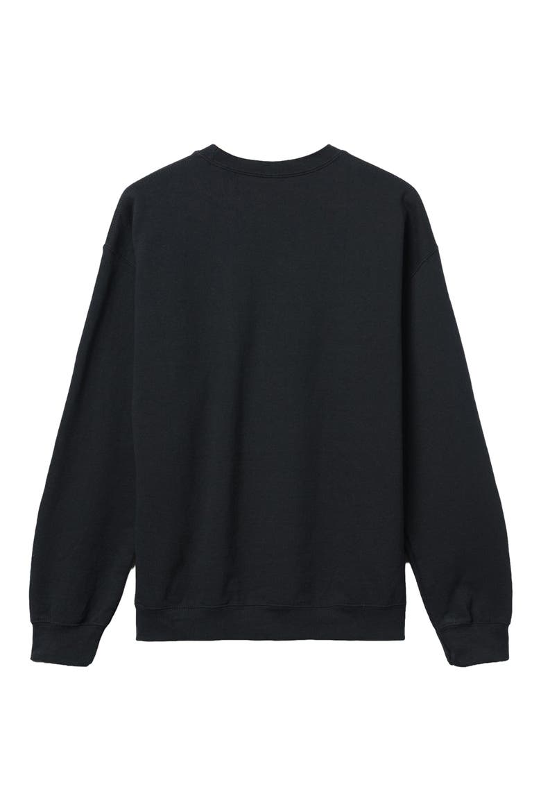 Pittsburgh Steelers Cotton Blend Crewneck Sweatshirt, Alternate, color, BLACK