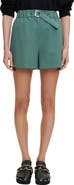 maje Ivillette Belted Shorts