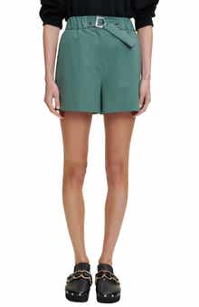 maje Ivillette Belted Shorts