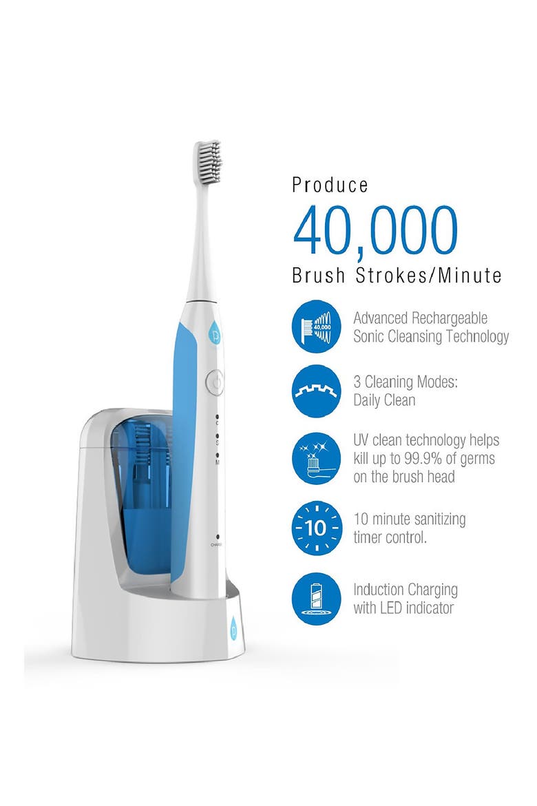 S750 Sonic Smart Series Electronic Power Rechargeable Battery Toothbrush, Alternate, color, WHITE