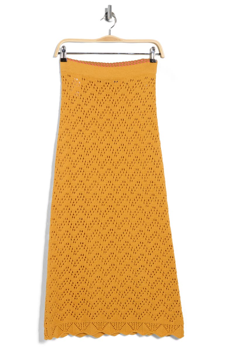 MOTHER The Open Knit Midi Skirt, Alternate, color, 