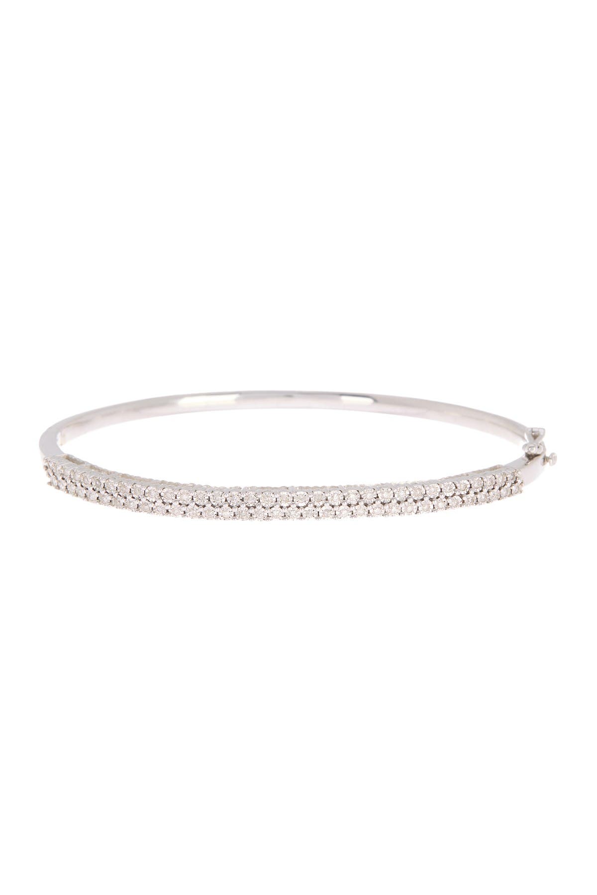EFFY Sterling Silver Diamond Bangle Bracelet - 0.32 ctw