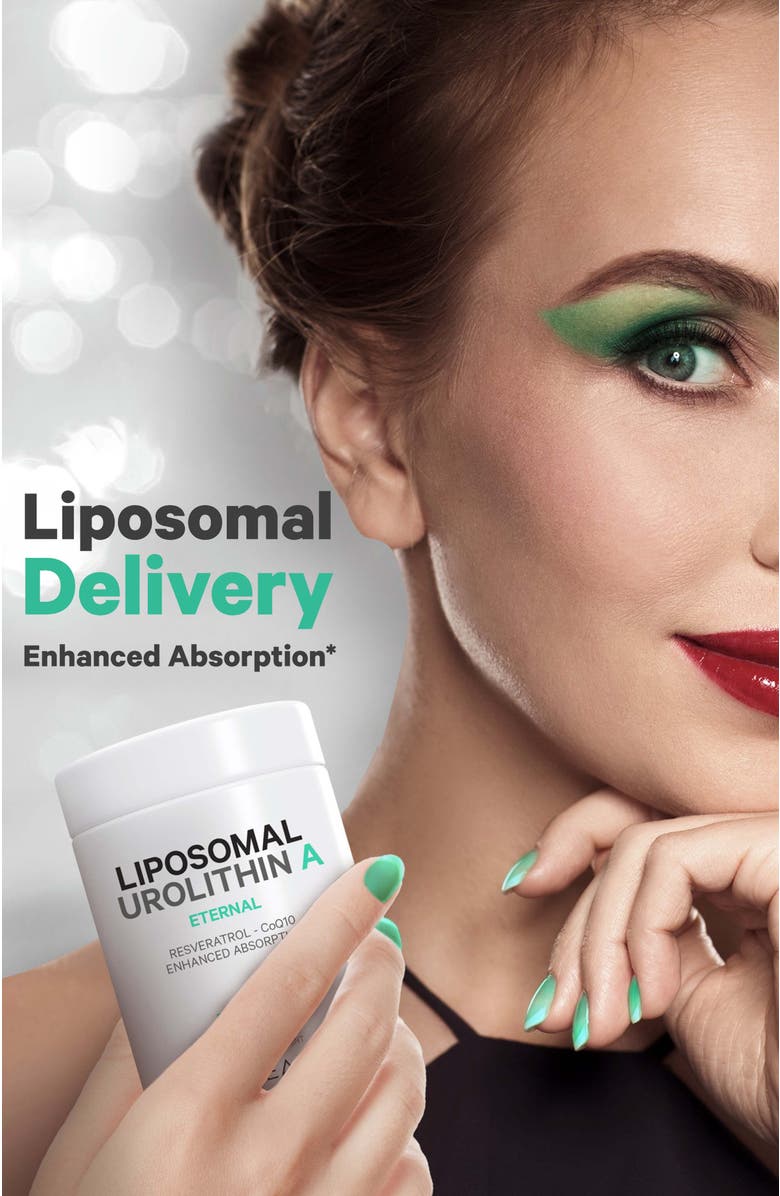 Codeage Liposomal Urolithin A + Resveratrol & CoQ10 Supplement, Alternate, color, White