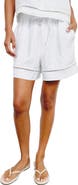Splendid Stella Lace Inset Linen Shorts