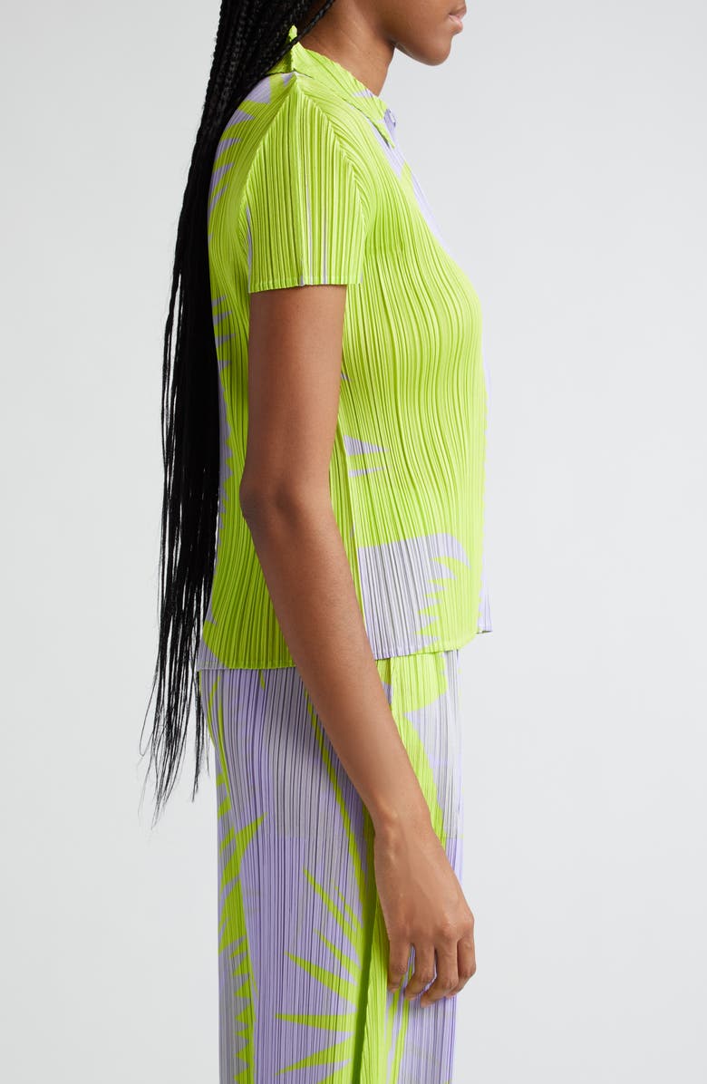PLEATS PLEASE ISSEY MIYAKE PIQUANT トップス PLEATS PLEASE ISSEY MIYAKE: Green Monthly Colors November Top | SSENSE