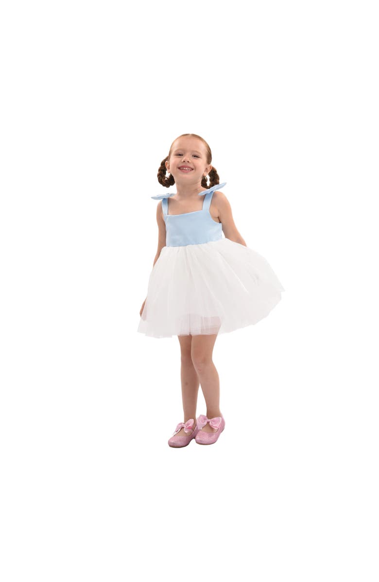 Mimi Tutu Bodice Dress with Tulle Skirt, Main, color, Light Blue