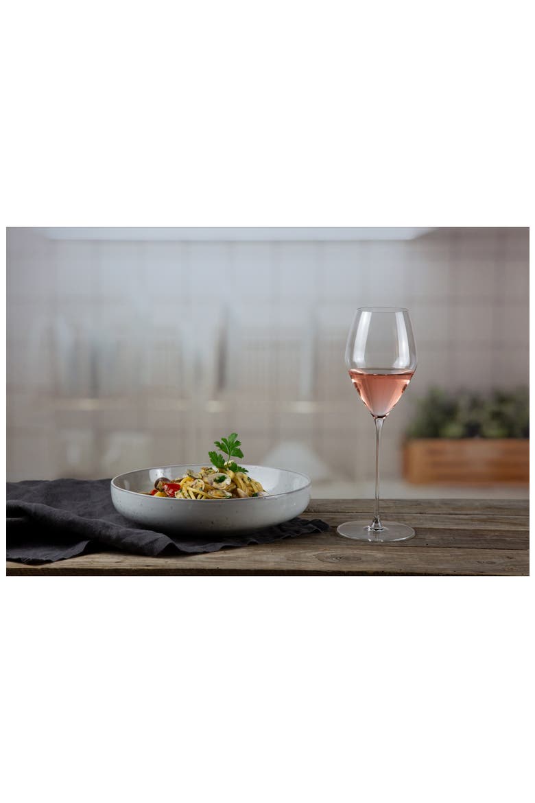 Veloce Rose Wine Glass, Set of 2, Alternate, color, CLEAR