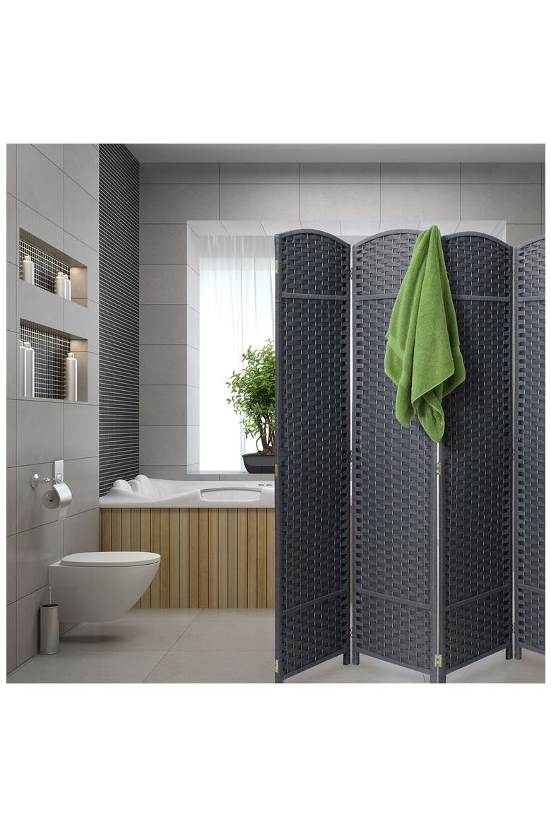 Grey Room Divider, Alternate, color, GREY