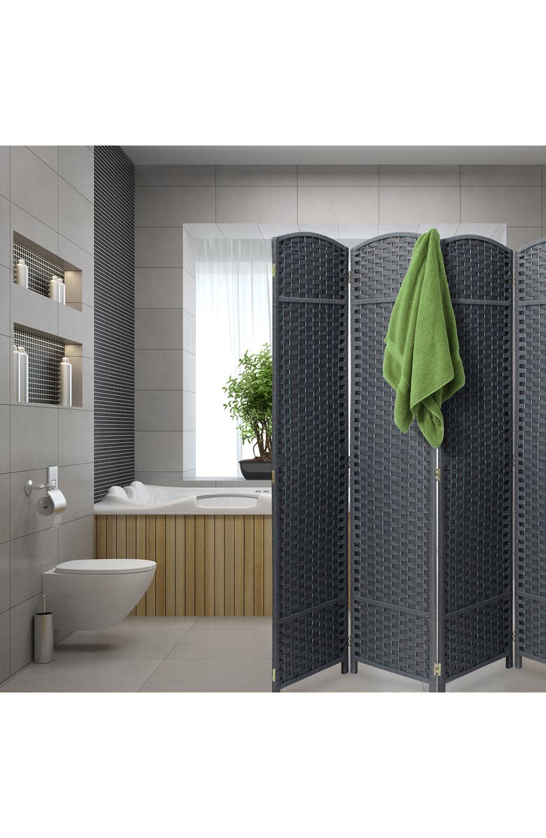 SORBUS Grey Room Divider, Alternate, color,