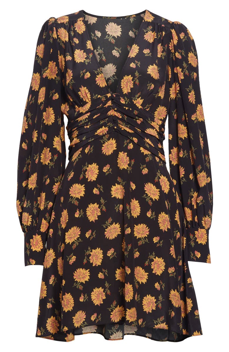 Veronica Beard Marion Floral Silk Dress, Alternate, color, 