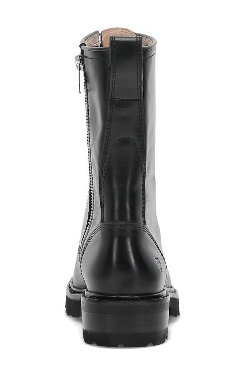 Frye Olivia Combat Boot In Black