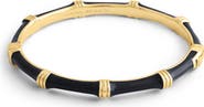 Anabel Aram Jewelry Bamboo Texture Enameled Bangle