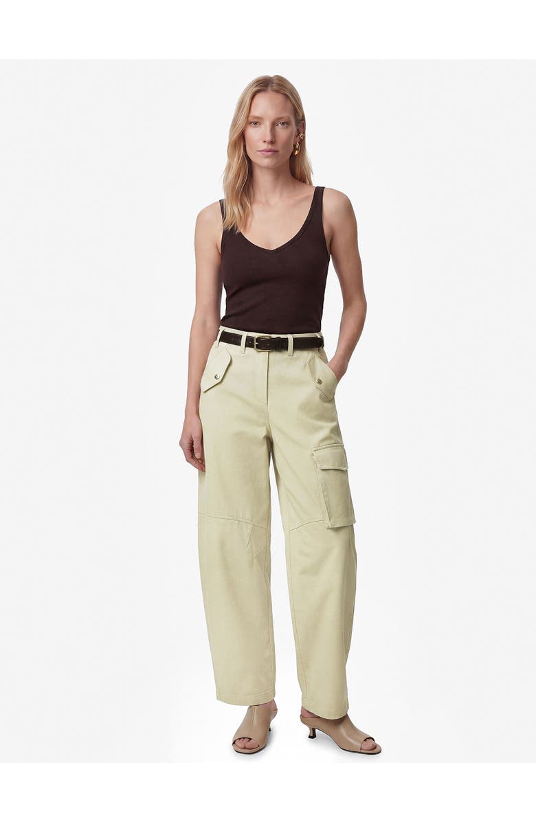 Koton Relaxed Fit Cotton Cargo Trousers, Alternate, color, Khaki