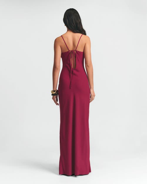 St Mrlo Gemma Slip Dress In Burgundy
