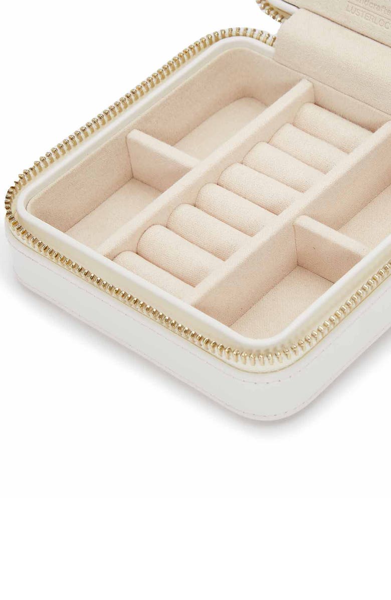 WOLF Maria Zip Square Jewelry Case, Alternate, color, 