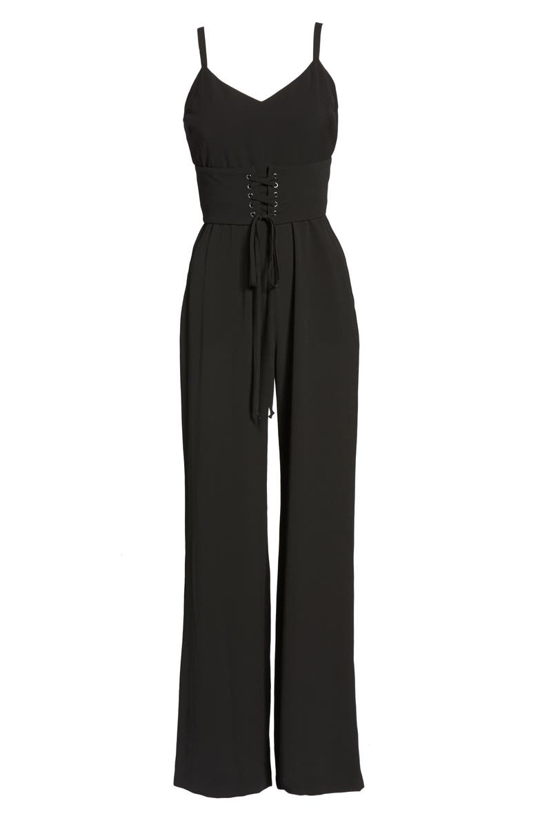 WAYF Riply Corset Jumpsuit, Alternate, color, 