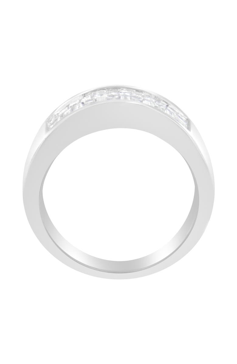 Haus of Brilliance 14K White Gold 1.0 Cttw Princess and Baguette-cut Diamond Ring, Alternate, color, White Gold