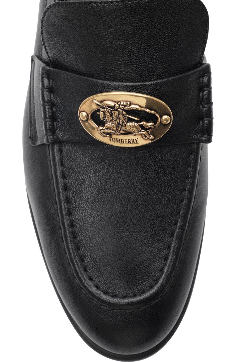Burberry Leather Opal Loafers, Alternate, color, Black