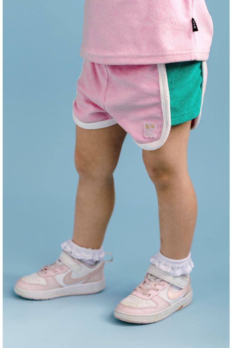 Kids' Sporty French Terry Shorts, Alternate, color, PINK
