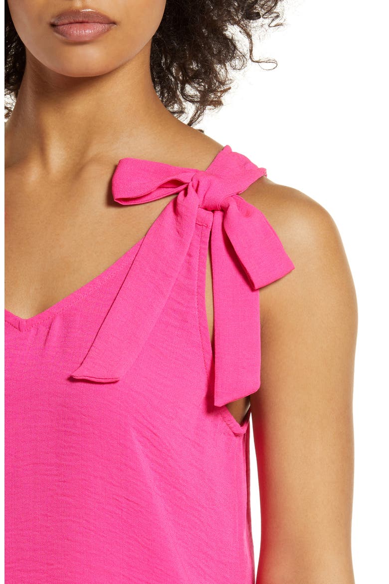 Bow Tie Tank, Alternate, color, BRIGHT ROSE
