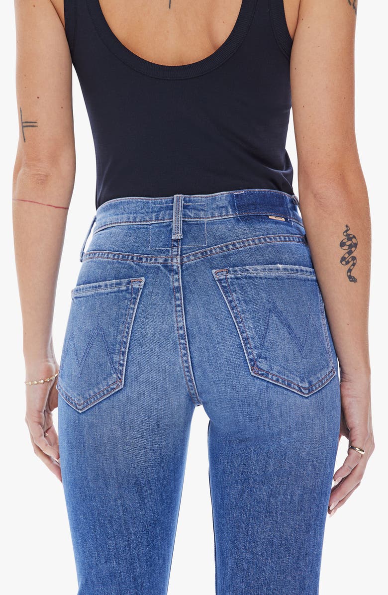 MOTHER The Tomcat Ripped Crop Straight Leg Jeans, Alternate, color,