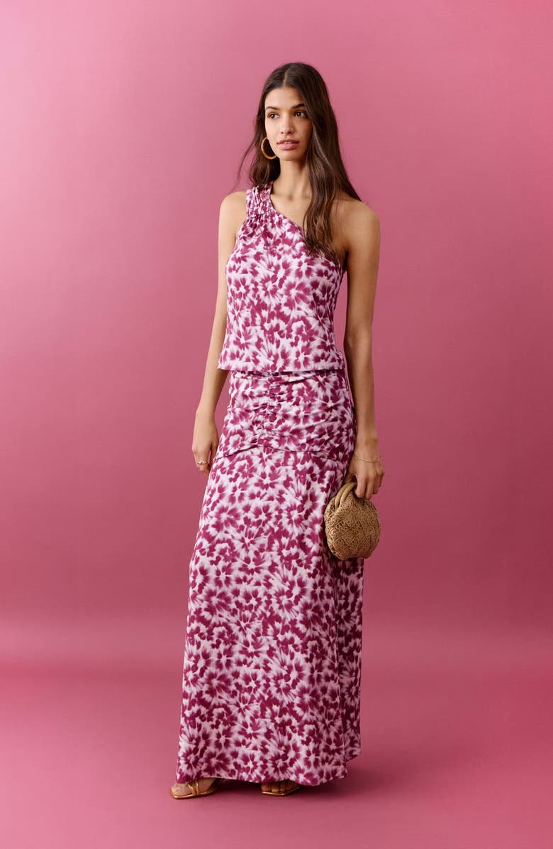 MANGO TEEN <p>Kids' Gathered Waist Print Maxi Skirt</p>, Alternate, color, 