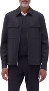 Bugatchi Stretch Wool Zip Shirt Jacket