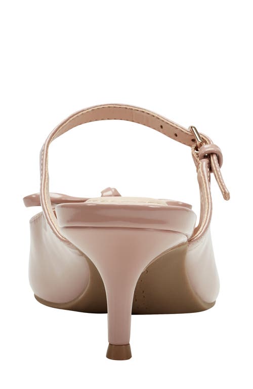 Bandolino Moss Patent Kitten Heel Mule In Pink