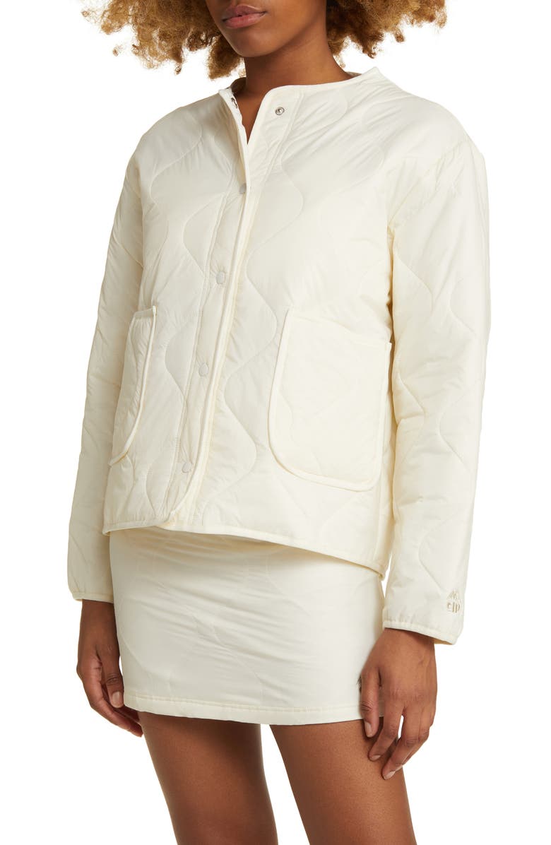 CONEY ISLAND PICNIC Alpine Slopes Quilted Bomber Jacket, Alternate, color, 
