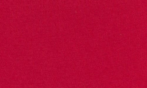 Natori Bliss Bare Stretch Cotton Thong In Red