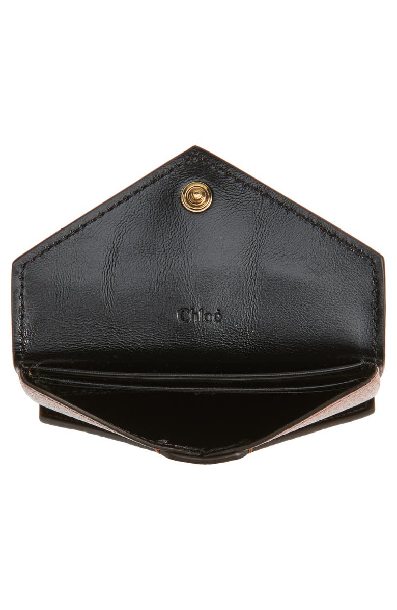 Chloé Envelope Card Holder, Alternate, color, Nougat