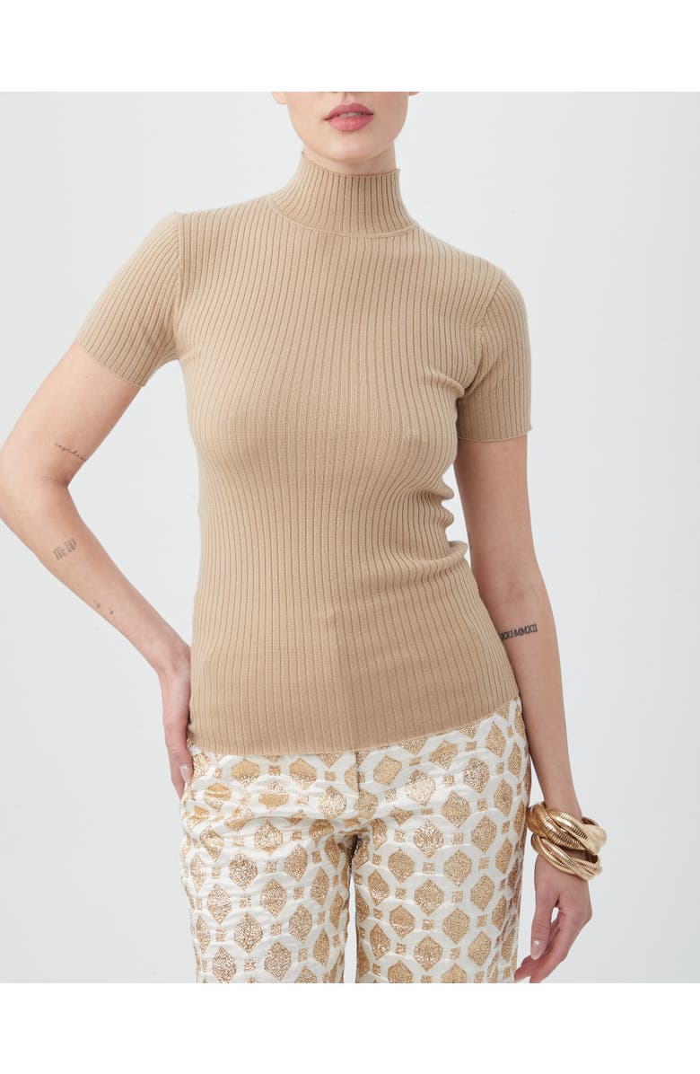 Trina Turk Armeni Mock Neck, Main, color, Gold