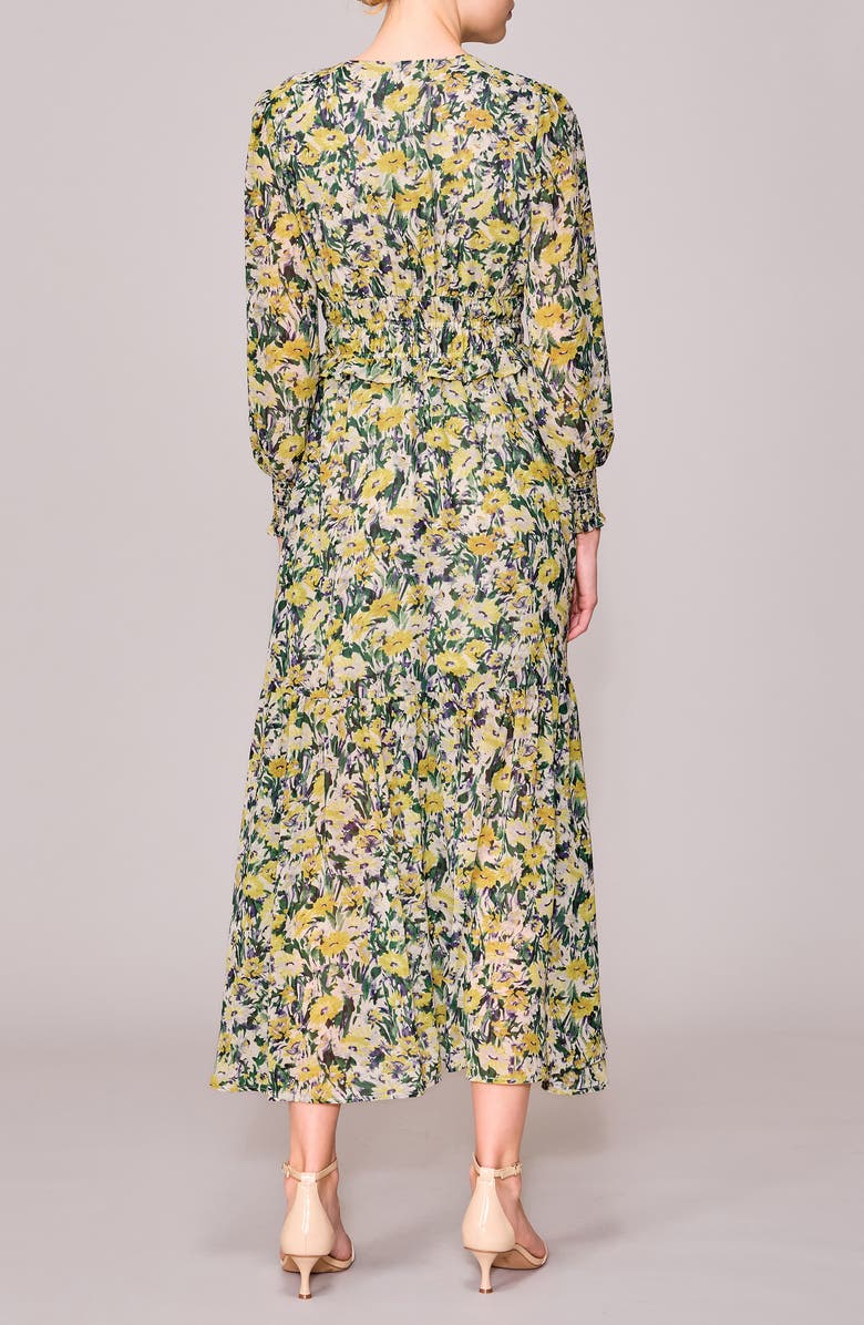 MELLODAY V-Neck Long Sleeve Midi Dress, Alternate, color,