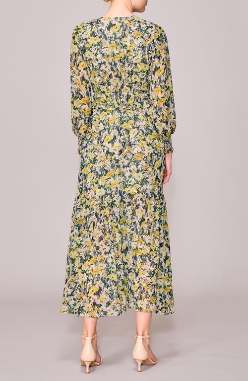 Melloday V-neck Long Sleeve Midi Dress