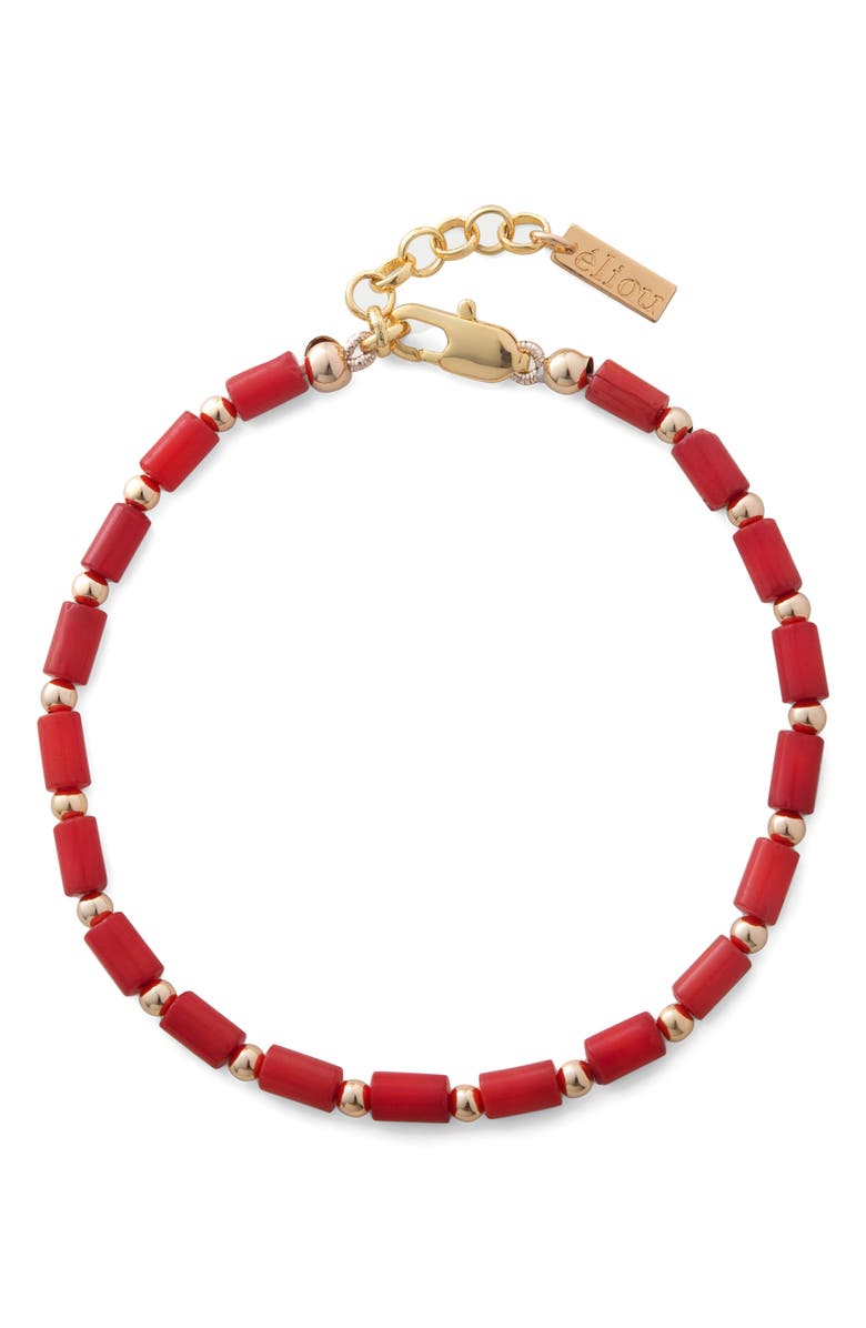 Éliou Gonzo Coral Beaded Bracelet, Main, color, 