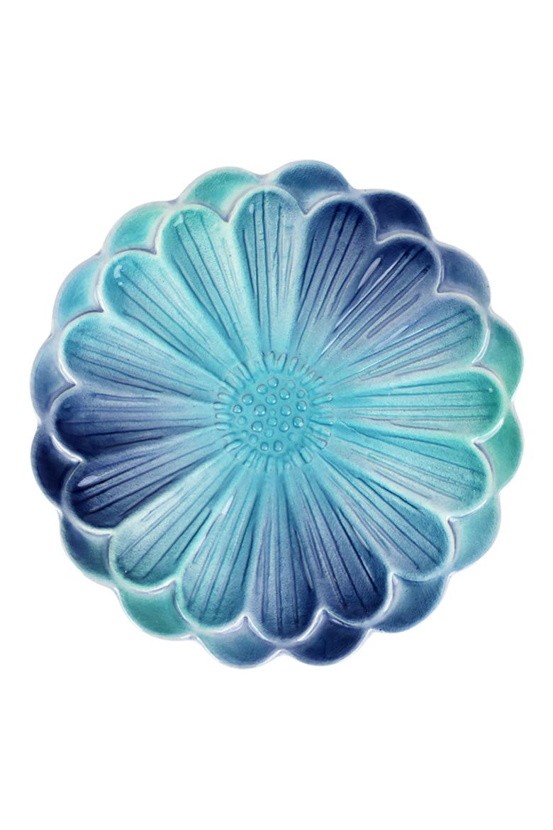 Lisbon Flower Cocktail Plate, Main, color, BLUE