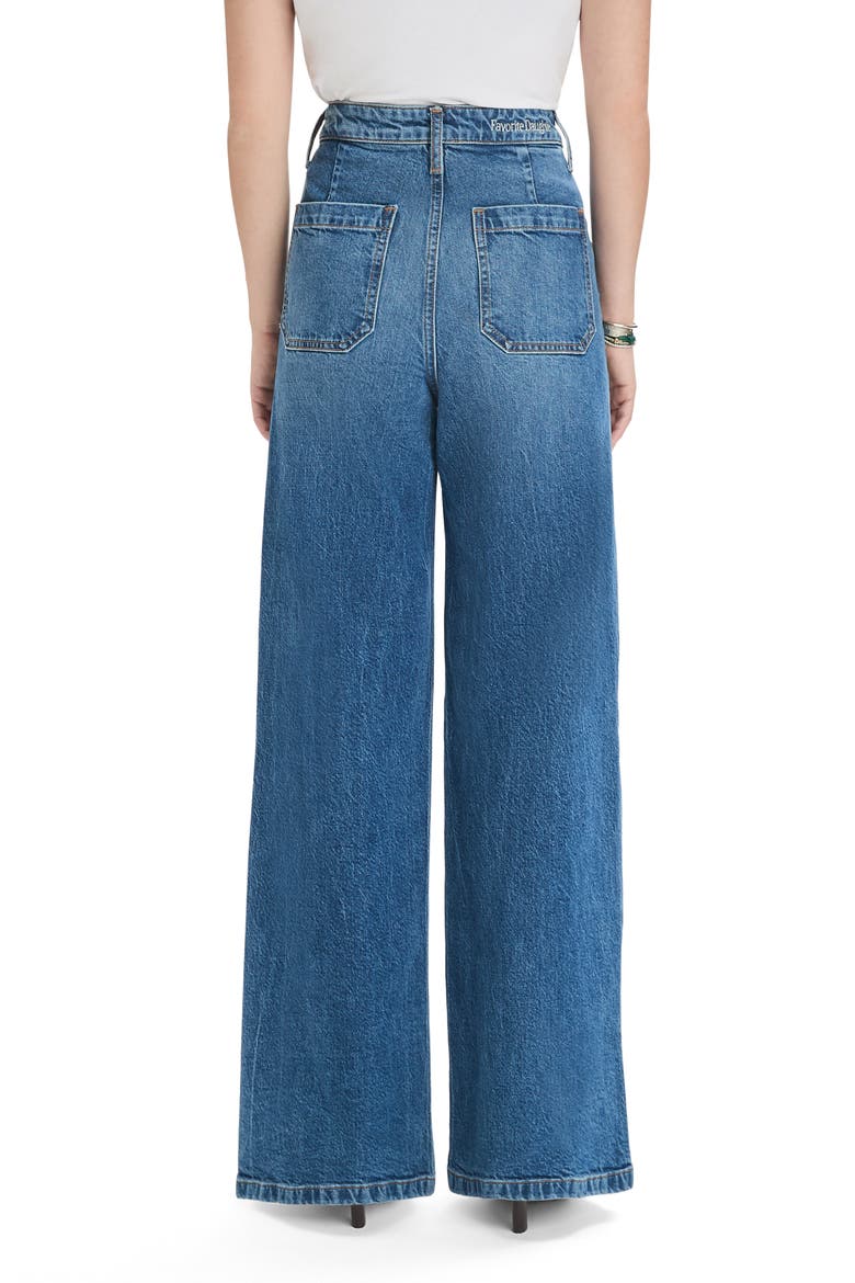 The Mischa Shortie Super High Waist Wide Leg Jeans, Alternate, color, CAMPBELL
