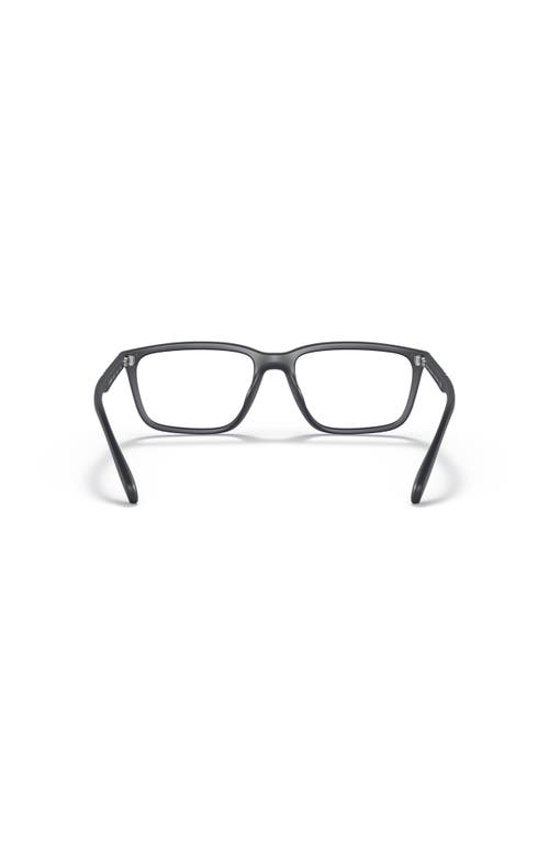 Armani Exchange 55mm Rectangle Optical Glasses In Brown