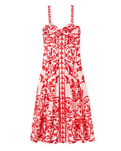 Ingrid Printed Midi Dress