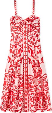 Cartolina Ingrid Printed Midi Dress
