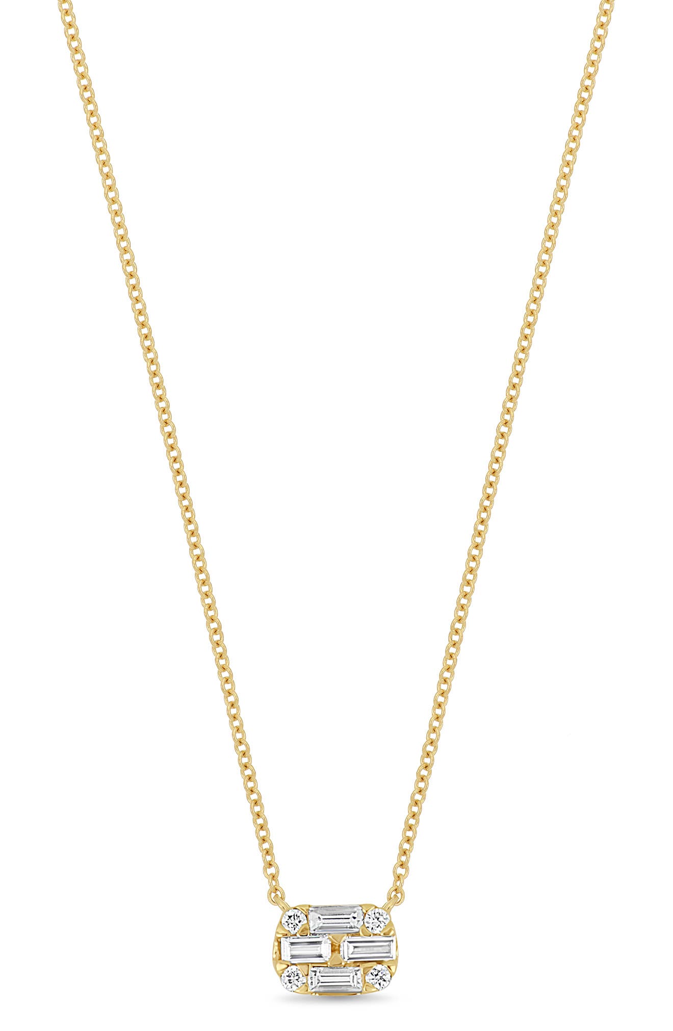 Bony Levy Maya 18K Yellow Gold Diamond Oval Pendant Necklace
