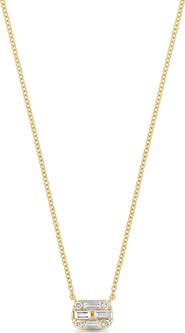 Bony Levy Maya 18K Yellow Gold Diamond Oval Pendant Necklace